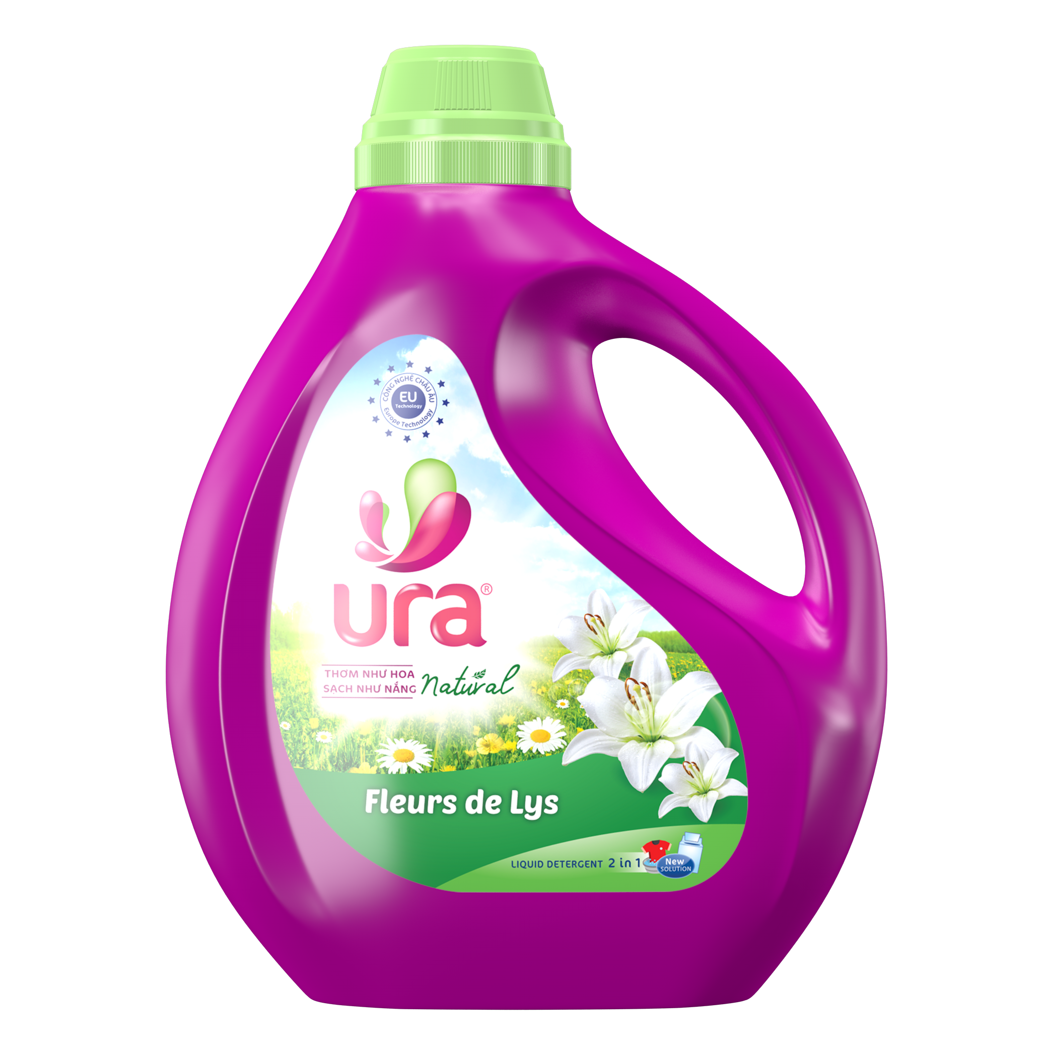Nước giặt xả URA - hương xanh (3000 ml)
