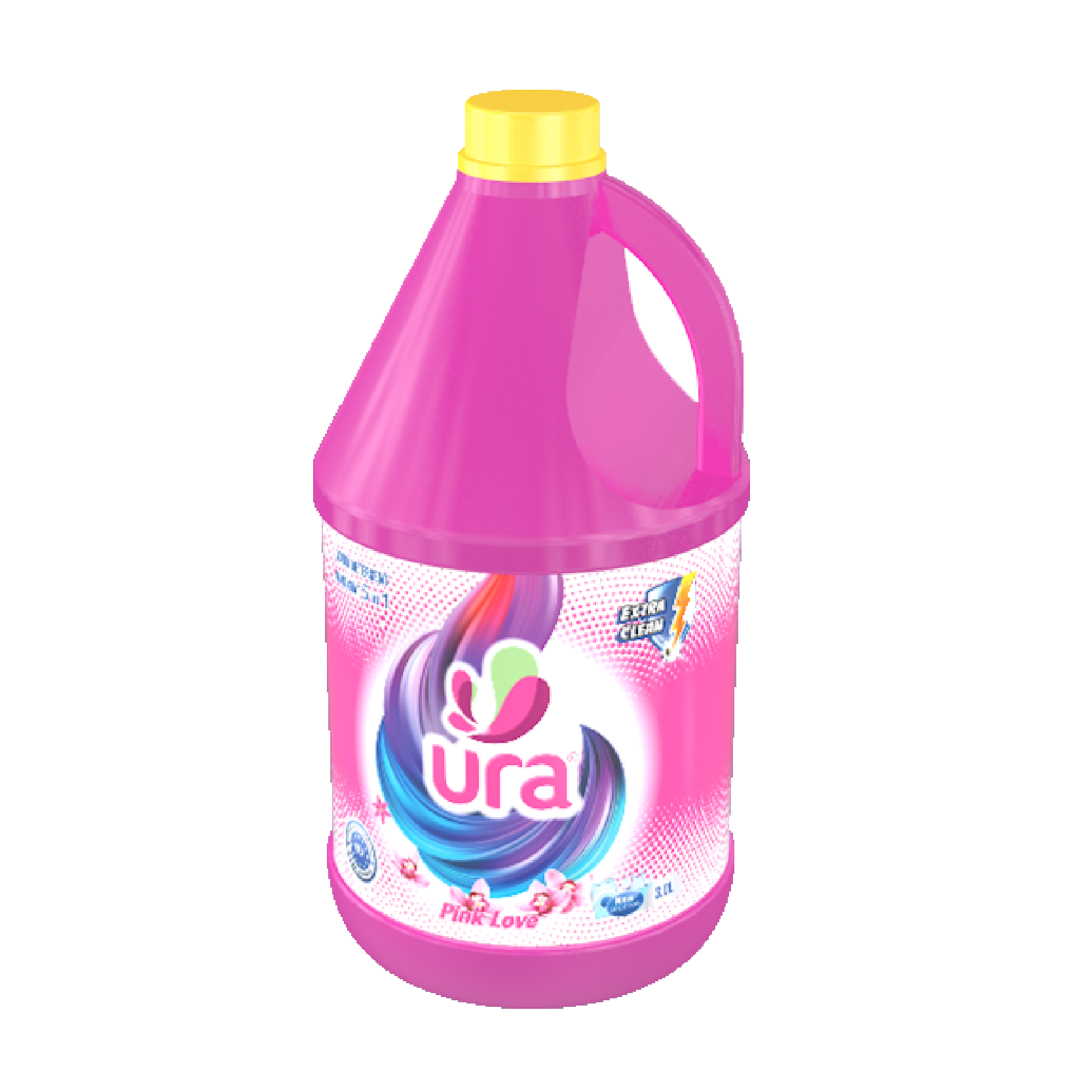 Nước giặt xả URA 5in1 - màu hồng